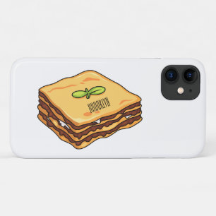 Lasagne cartoon illustration iPhone 11 case