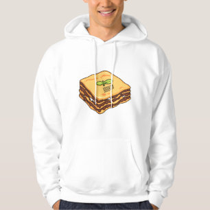 Lasagne cartoon illustration  hoodie
