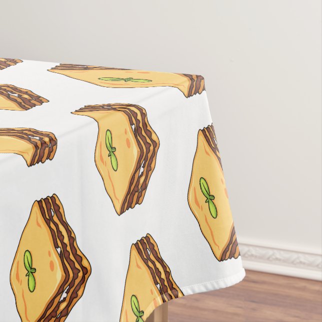 Lasagne cartoon illustration tablecloth (In Situ)