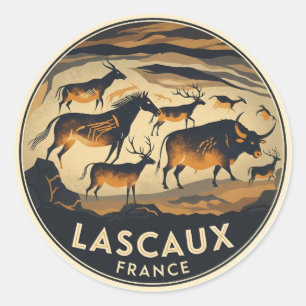Lascaux Cave Dordogne France Travel Classic Round Sticker