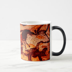 Lascaux Horses and a Bull Magic Mug