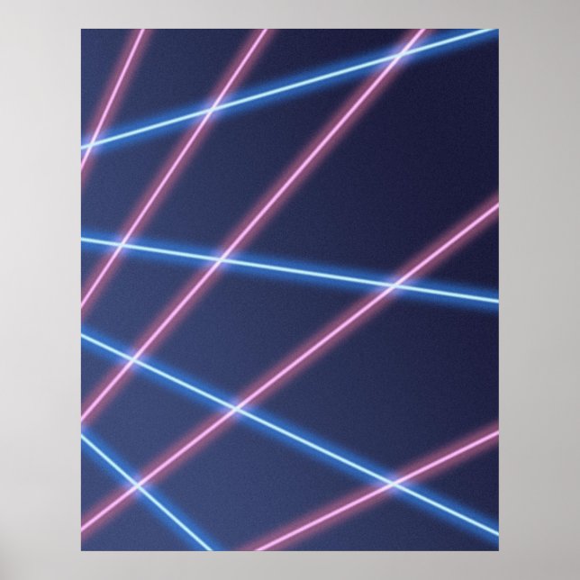 Laser-beam School Portrait Backdrop Poster (Front)