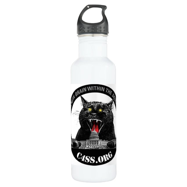 Laser cat for C4SS Domination of Hydration 710 Ml Water Bottle (Front)