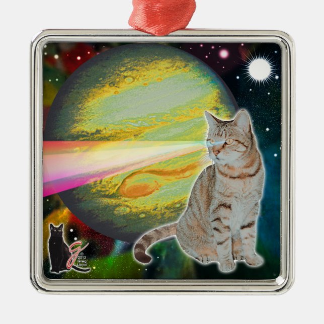 Laser-Cat Mossbody Ornament (Front)