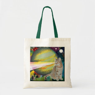 Laser-Cat Mossbody Tote Bag
