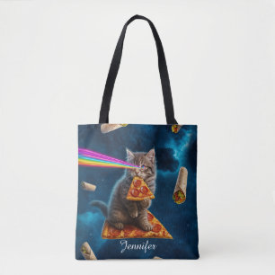 Laser Cat Pizza Party                              Tote Bag