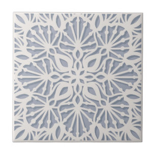 Laser cut design ceramic tile