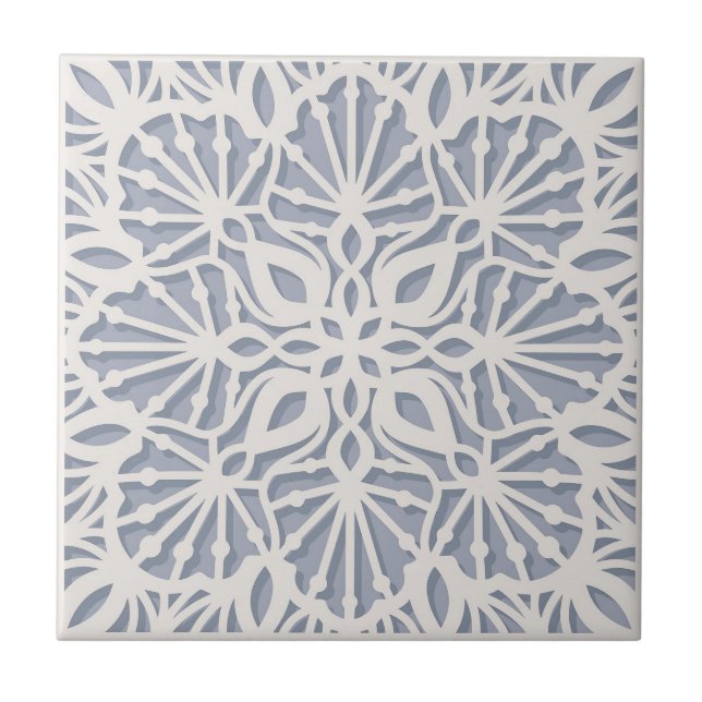 Laser cut design ceramic tile (Front)