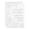 Laser-Cut Snowflakes Elegant Winter Wedding Invite