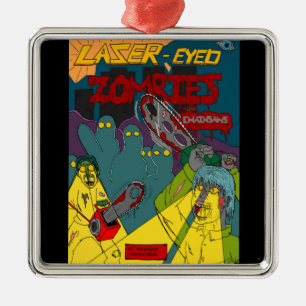 Laser-Eyed Zombies with Chainsaws Ornament