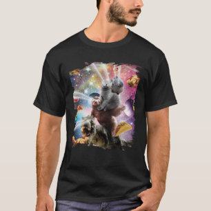 Laser Eyes Space Guinea Pig Cat Sloth Dinosaur T-Shirt