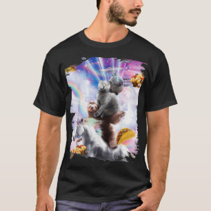 Laser Eyes Space Guinea Pig Cat Sloth Unicorn _2 T-Shirt