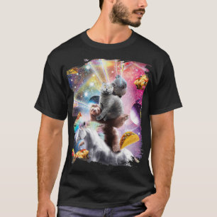 Laser Eyes Space Guinea Pig Cat Sloth Unicorn T-Shirt