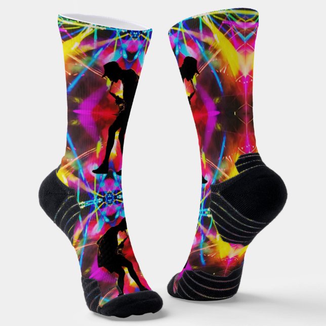 Laser Griz Athletic Socks (Angled)