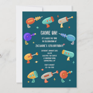 Laser Guns Invitation