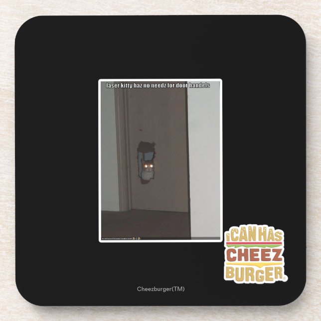 Laser Kitty Coaster (Front)