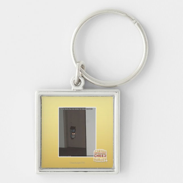 Laser Kitty Key Ring (Front)