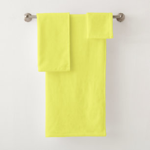 Laser Lemon  (solid colour) Bath Towel Set