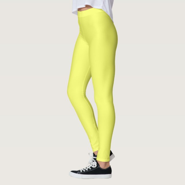 Laser Lemon  (solid colour)  Leggings (Left)