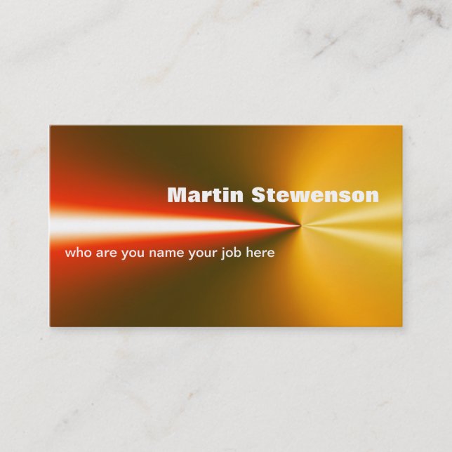 laser light business card (Front)