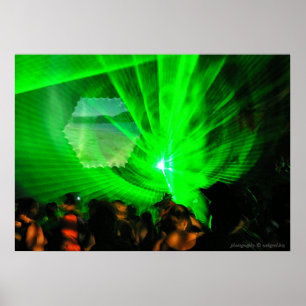 Laser Lights Outdoor Poster