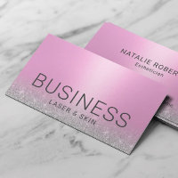 Laser & Skin Beauty Salon Aesthetician Pink Silver