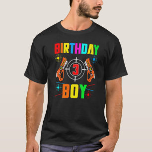 Laser Tag 3rd Birthday Boy Indoor Lasertag Game 3 T-Shirt