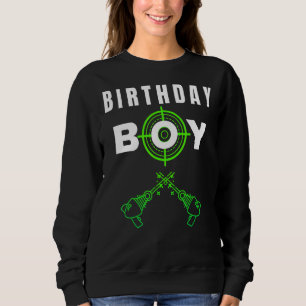 Laser Tag Birthday Boy Squad Party Game Player Sweatshirt