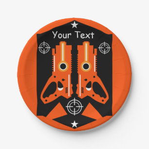 Laser Tag Combat Mission Kids     Paper Plate