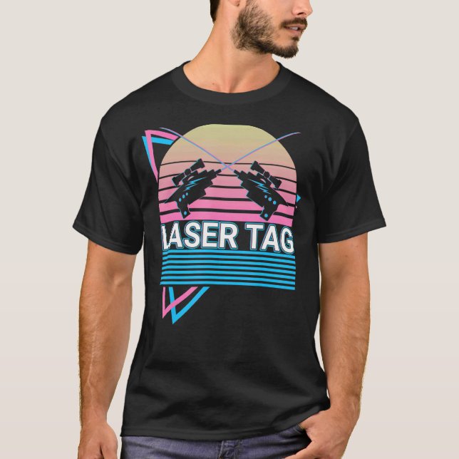 Laser Tag Game Lasertag Retro T-Shirt (Front)