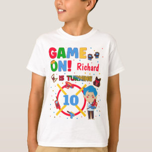 Laser Tag Game On Birthday Boy Party T-Shirt