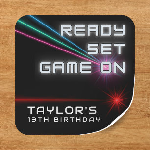 Laser Tag Neon Birthday Party