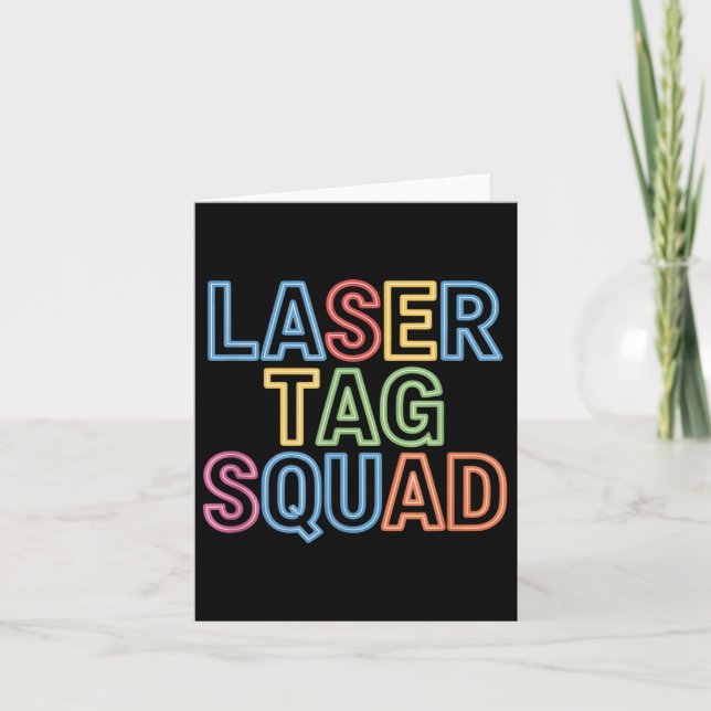 Laser Tag Squad Laser Tag Mode  Card (Front)