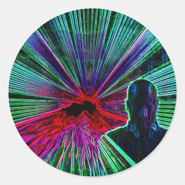 Lasers on DJ stickers (Front)
