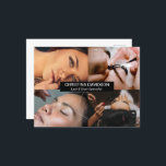 Lash and Brow Specialist Custom Photo Postcard<br><div class="desc">Your business card says so much about you. Let's take this opportunity to showcase your work by putting some of it right on the card. This design provides you with 4 areas to slot your own photos, plug in your website and promote your business like never before. A return address...</div>