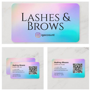 Lash and Brows Tech Business Card