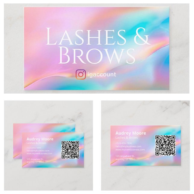 Lash and Brows Templates Business Card (Lash and Brows Templates Business Card
)