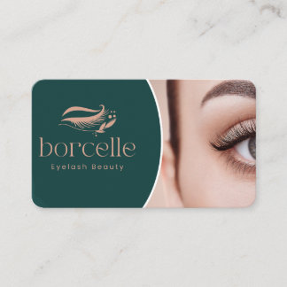 Lash Artist Business Card Editable Minimal