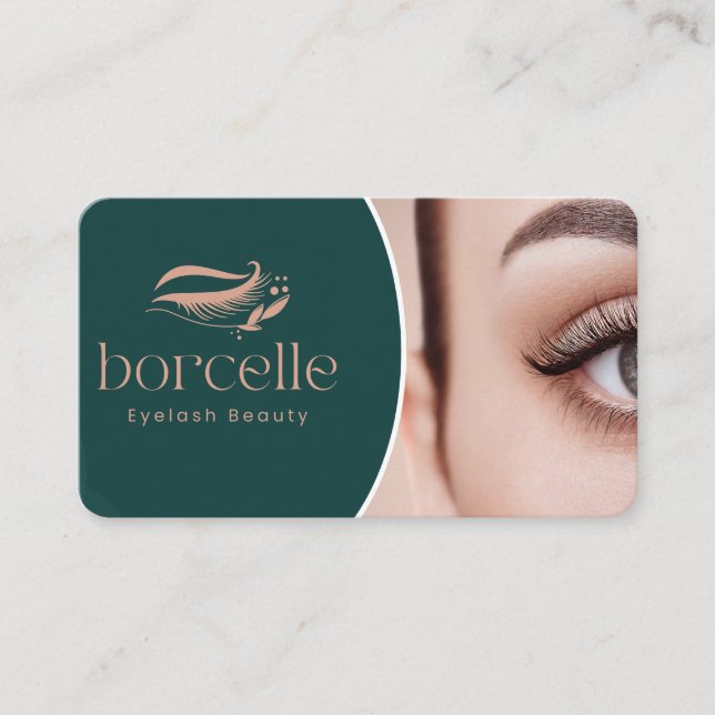 Lash Artist Business Card Editable Minimal (Front)
