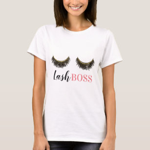 Lash Boss Gold Eyelash Extensions Beauty Salon T-Shirt