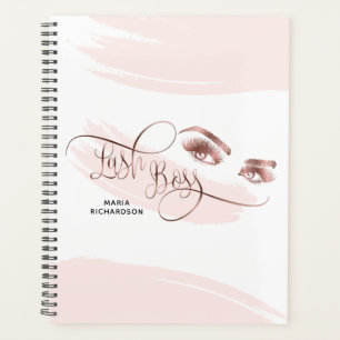 Lash Boss Makeup Eyebrow Eyes Lashes Rose Gold Planner