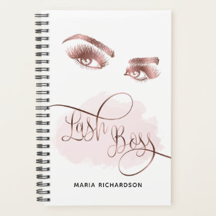 Lash Boss Makeup Eyebrow Eyes Lashes Rose Gold Planner