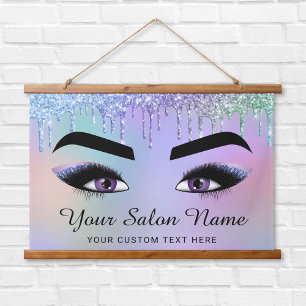 Lash Brow Glitter Beauty Business Hanging Tapestry