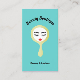 Lash & Brow Makeup Artist Modern Beauty Salon Business Card