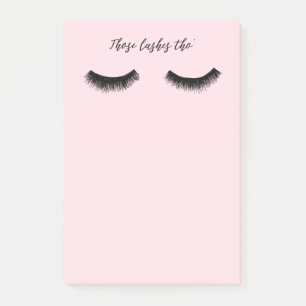 Lash Chat - Those Lashes Tho' Post-it Notes