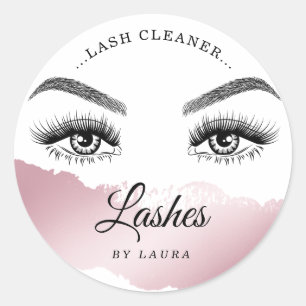 lash cleaner eyes brows product label