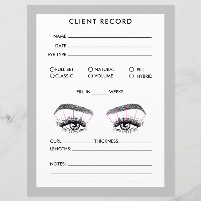 Lash Client Record Add Logo  (Front)