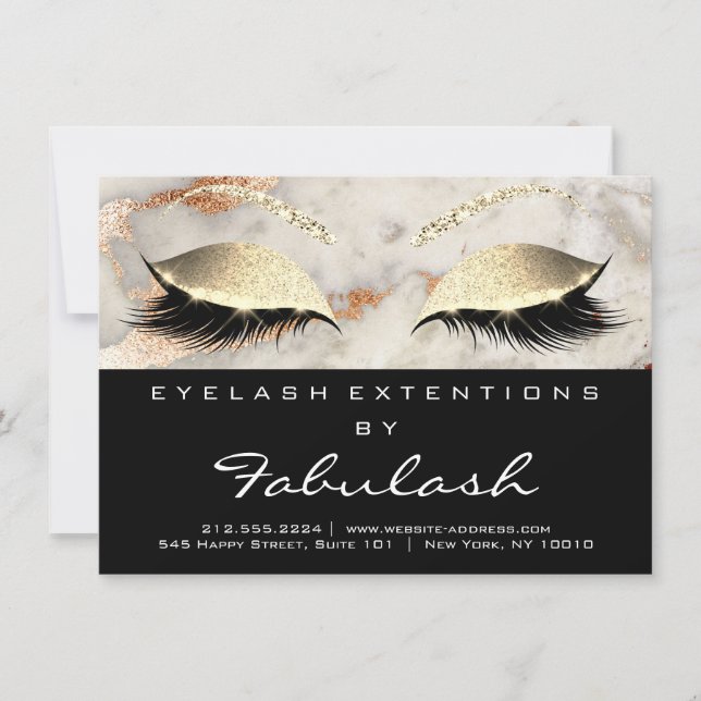 Lash Extension Aftercare Instructions Copper Grey (Front)