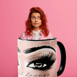 Lash Extension Eye Makeup Artist Studio Rose Blush Mug<br><div class="desc">Sip in Style: The Lash Extension Eye Makeup Artist Studio Rose Blush Mug 🌹☕ Introducing the "Lash Extension Eye Makeup Artist Studio Rose Blush Mug" by FlorenceK – a mug that’s not just for your morning coffee but a statement piece for every beauty enthusiast. Available on Zazzle, this isn’t just...</div>