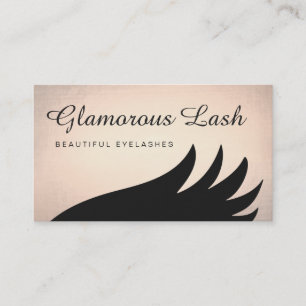 Lash Extensions Bold Gold Business Card
